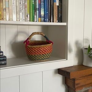 Fair trade decorative woven basket